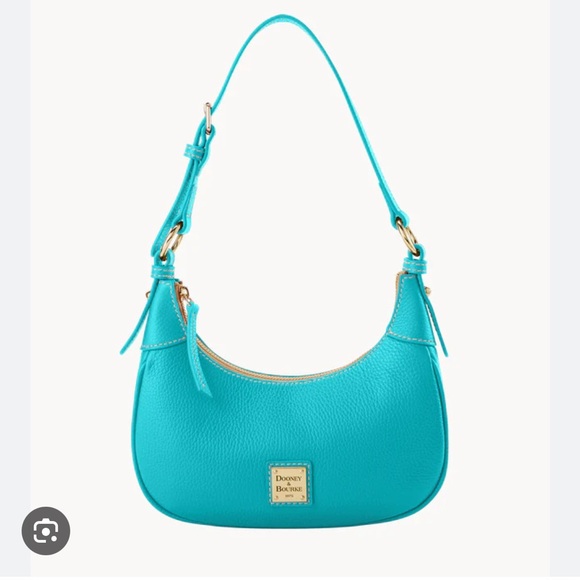 Dooney & Bourke Lucca Leather Hobo Bag Aqua